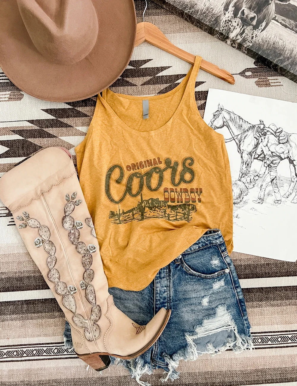 Original Coors Cowboy Tank