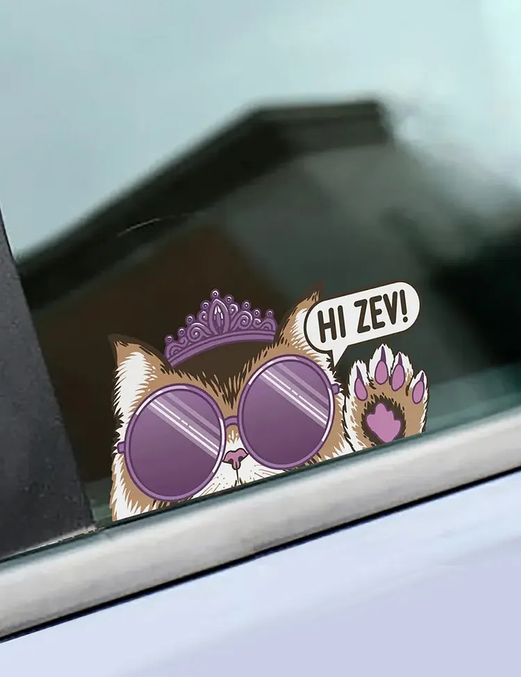Funny Dungeon Crawler Carl Princess Donut Car Sticker