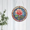 >SALE<Acrylic Suncatcher 2D Flat DIY Rose Diamond Single-Sided Art Pendant Decor