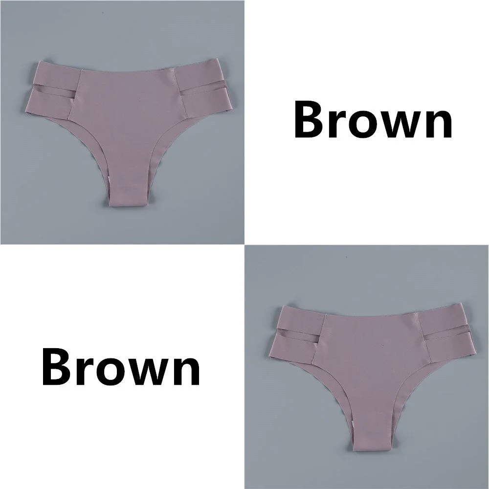 Seamless Women Pantys Girls Thongs Low Waisted Soft Woman Panties Briefs Fashion Solid Colors M-XL Sexy Underpants For Women New