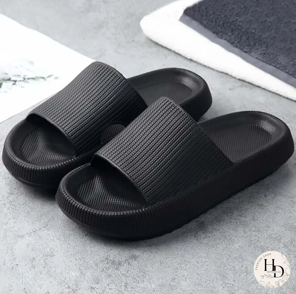 Women Thick Platform Slippers Summer Beach Soft Sole Slide Sandals Leisure Men Ladies Indoor Bathroom Anti-slip Shoes