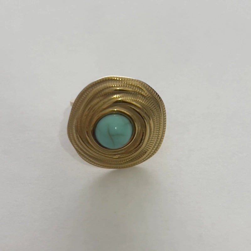 Modern Style Classic Style Flower 304 Stainless Steel Plating Open Rings