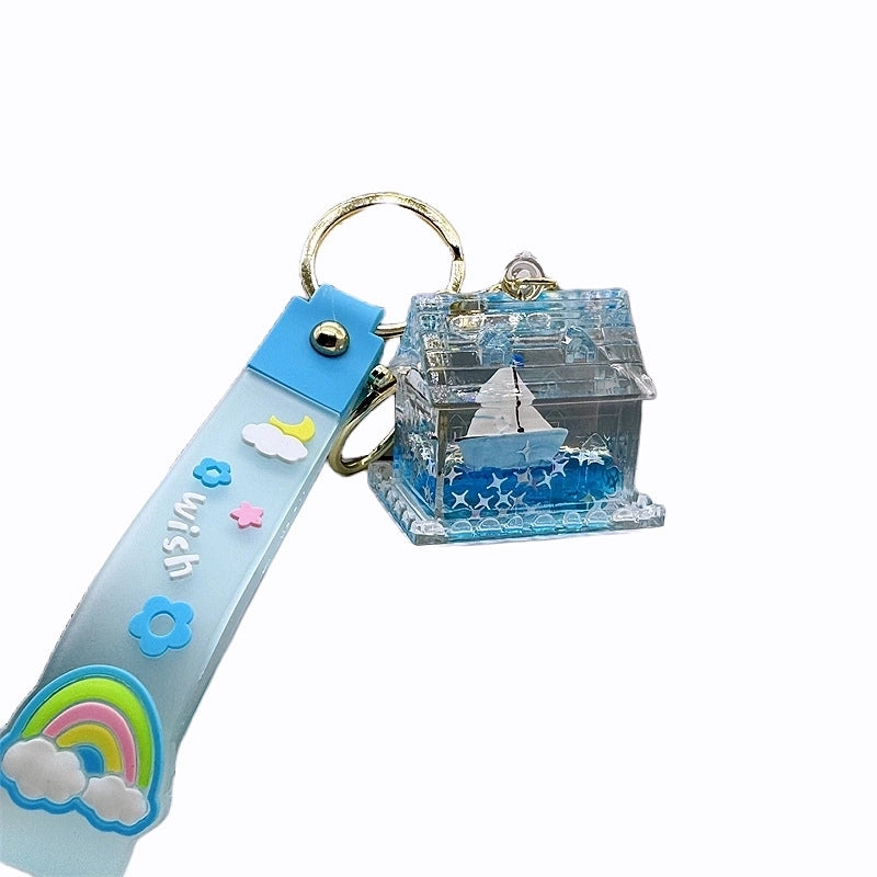 Cartoon Style Star Arylic Unisex Bag Pendant Keychain