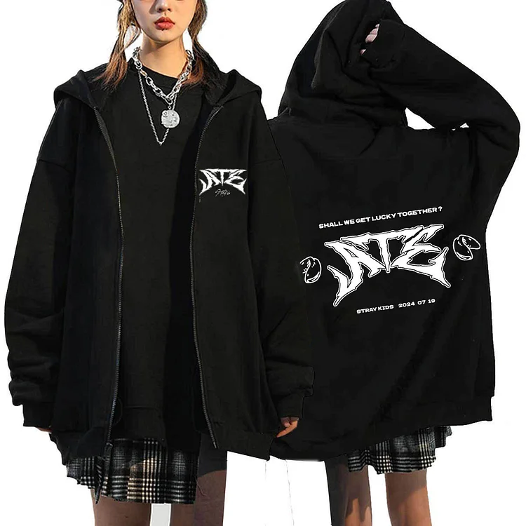2025 Stray Kids dominATE World Tour Zip-Up Hoodie