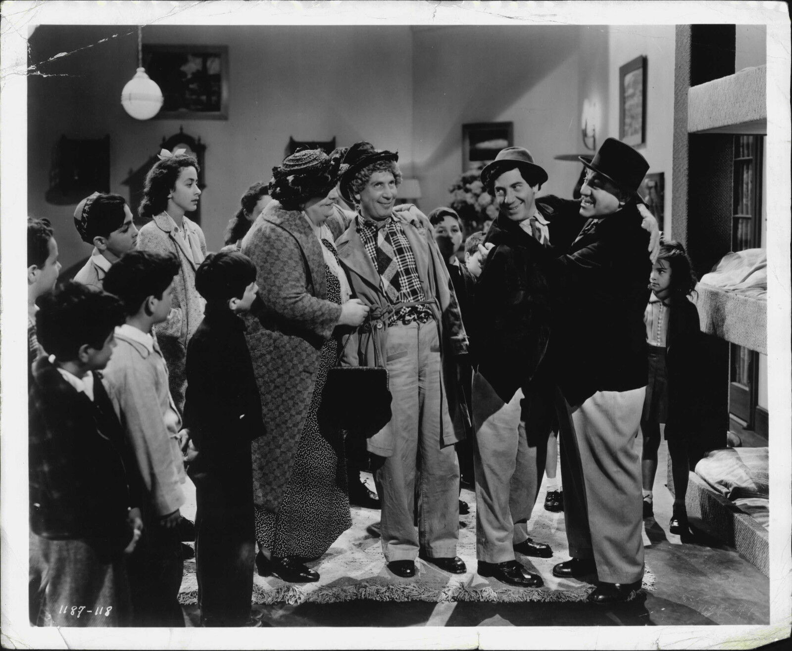 1941 The Marx Brothers & Children from The Big Store Press Photo Poster painting