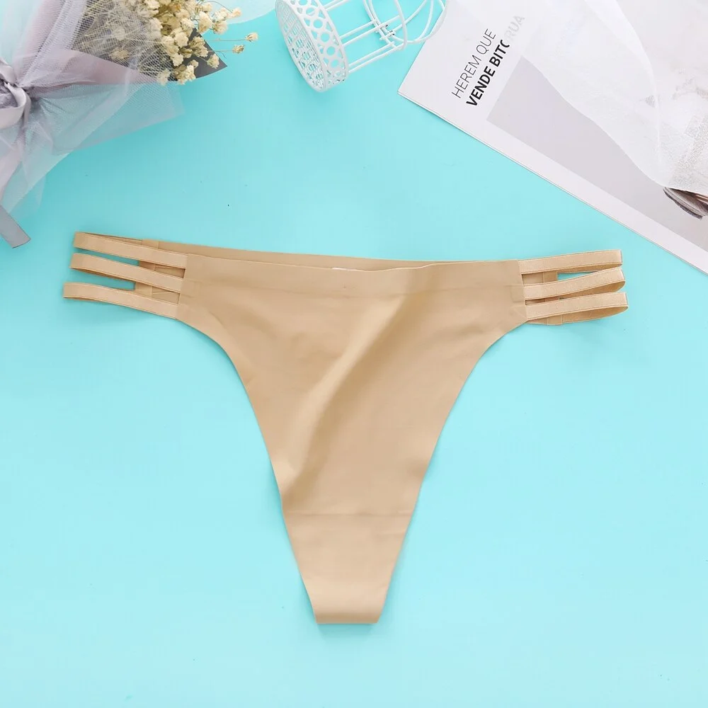 Sexy Women Seamless Thongs G-string Seamless Panties Female Hollow Out Underwear Ladies Solid Color Hot Lingerie Girls Briefs