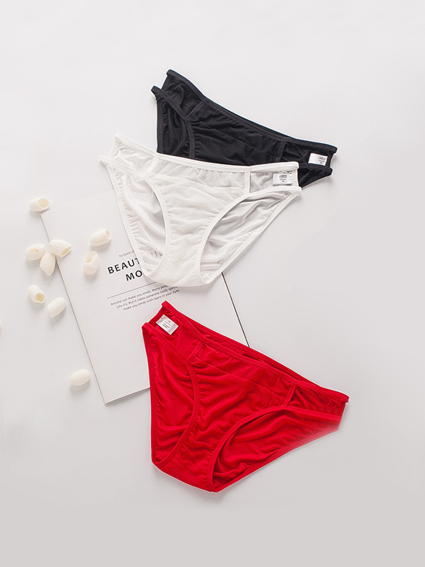Silk Bikini Panties Ultra Thin Style 3-Pack
