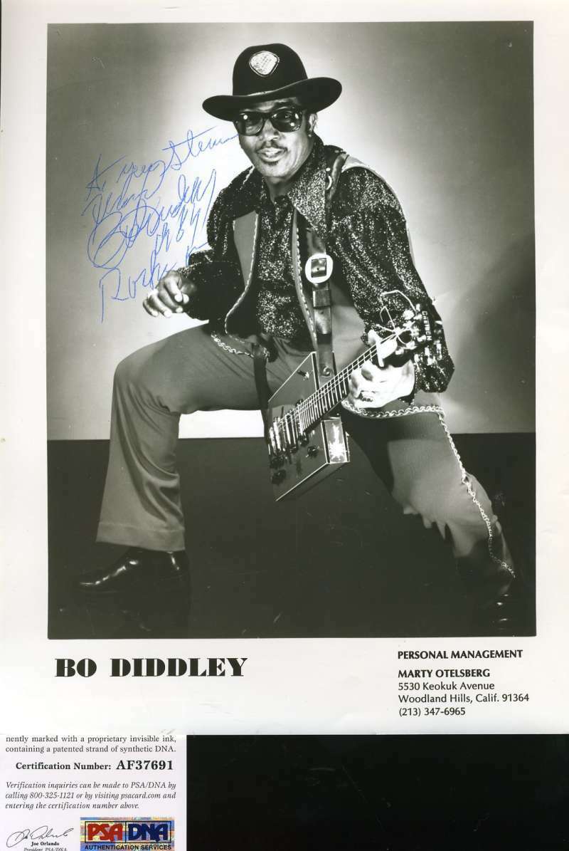 Bo Diddley Jsa Coa Hand Signed 8x10 Photo Poster painting Autograph