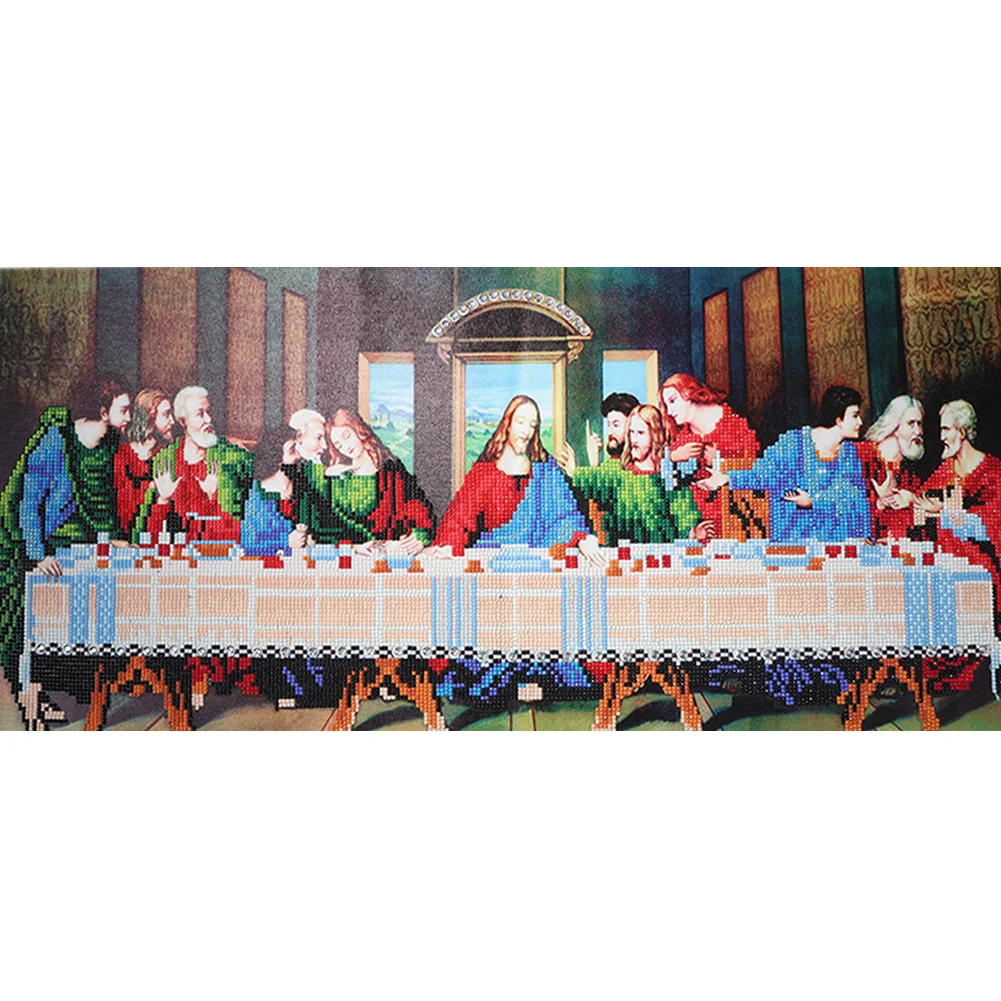 Partial Special-shaped Crystal Rhinestone Diamond Painting - The Last Supper(80*40cm)