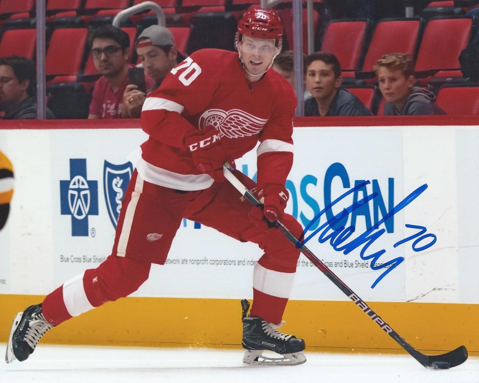 Christoffer Ehn Signed 8x10 Photo Poster painting Detroit Red Wings Autographed COA B