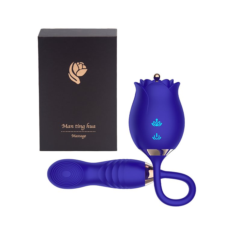 Rose Telescopic Clitoris Stimulator Vibrators Sex Toys For Women 8.0