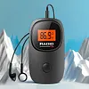 Portable Radio Digital Tuning FM Radio with Earphone Mini Radio for Home Outdoor