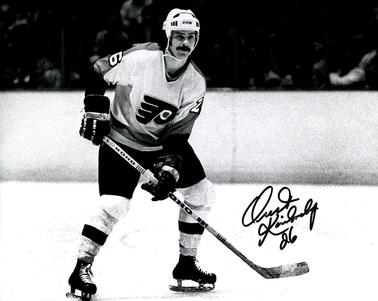 Orest Kindrachuk autographed signed 8x10 Photo Poster painting NHL Philadelphia Flyers COA