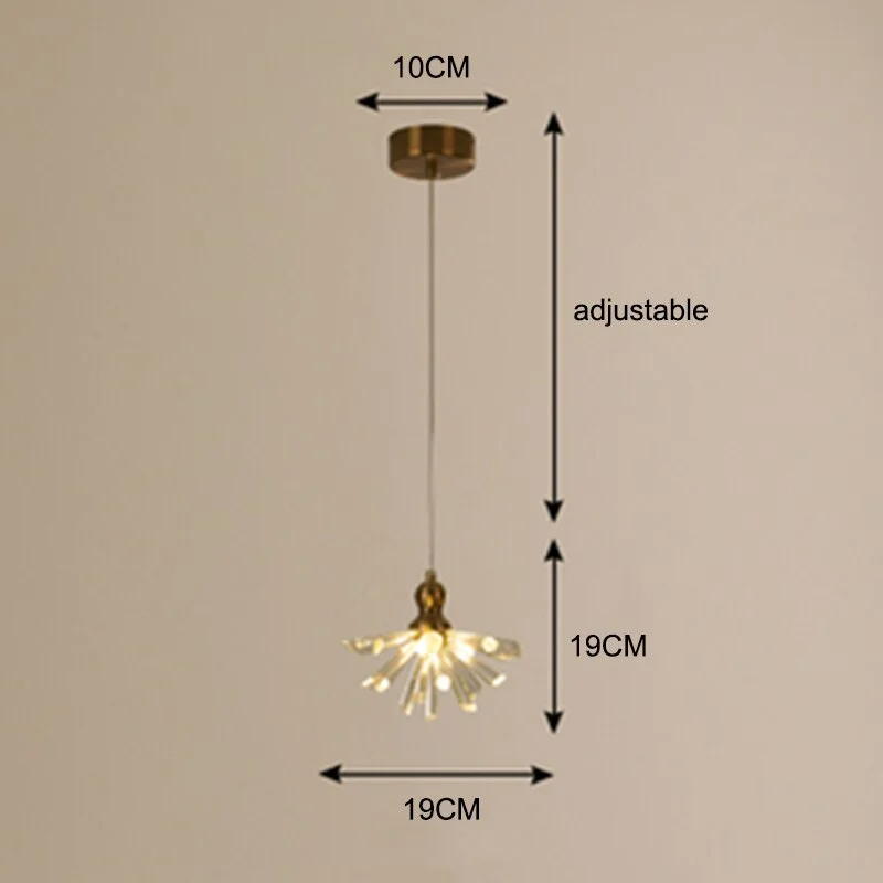 Postmodern Luxury LED Crystal Pendant Lights Lighting Nordic Retro Cafe Loft Living Room Bedroom Bedside Bar Decor Light Fixture