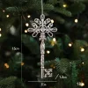 Electroplated Silver Platic Hanging Decors for Christmas Tree 