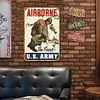 Airborne la meilleure arm&eacute;e am&eacute;ricaine - Panneaux en &eacute;tain m&eacute;tallique(20*30cm/30*40cm)