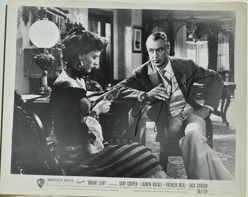 GARY COOPER SIGNED Photo Poster painting Bright Leaf A Farewell to Arms Mr. Deeds Goes to Town wcoa