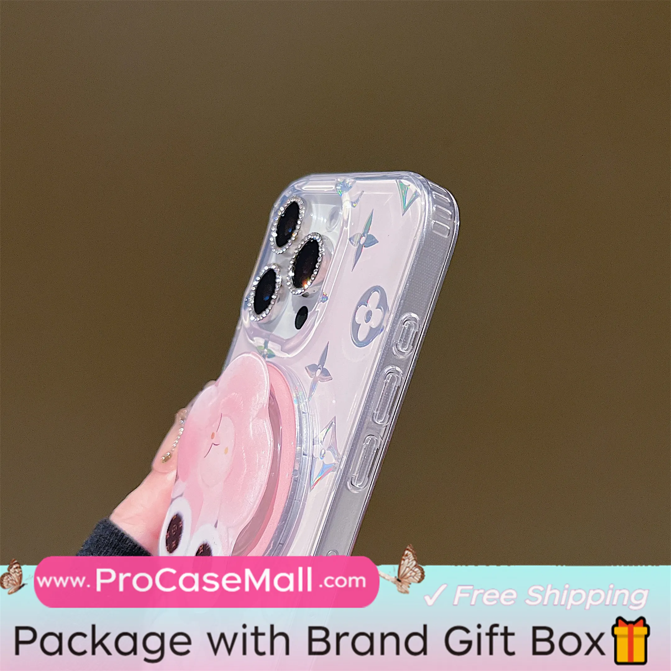 LV Sunflower MagSafe Bracket High Quality Apple iPhone Case