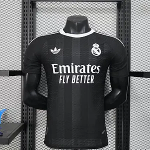 2025/2026 Player Version Real Madrid Goalkeeper Black Football Shirt 1:1 Thai Quality