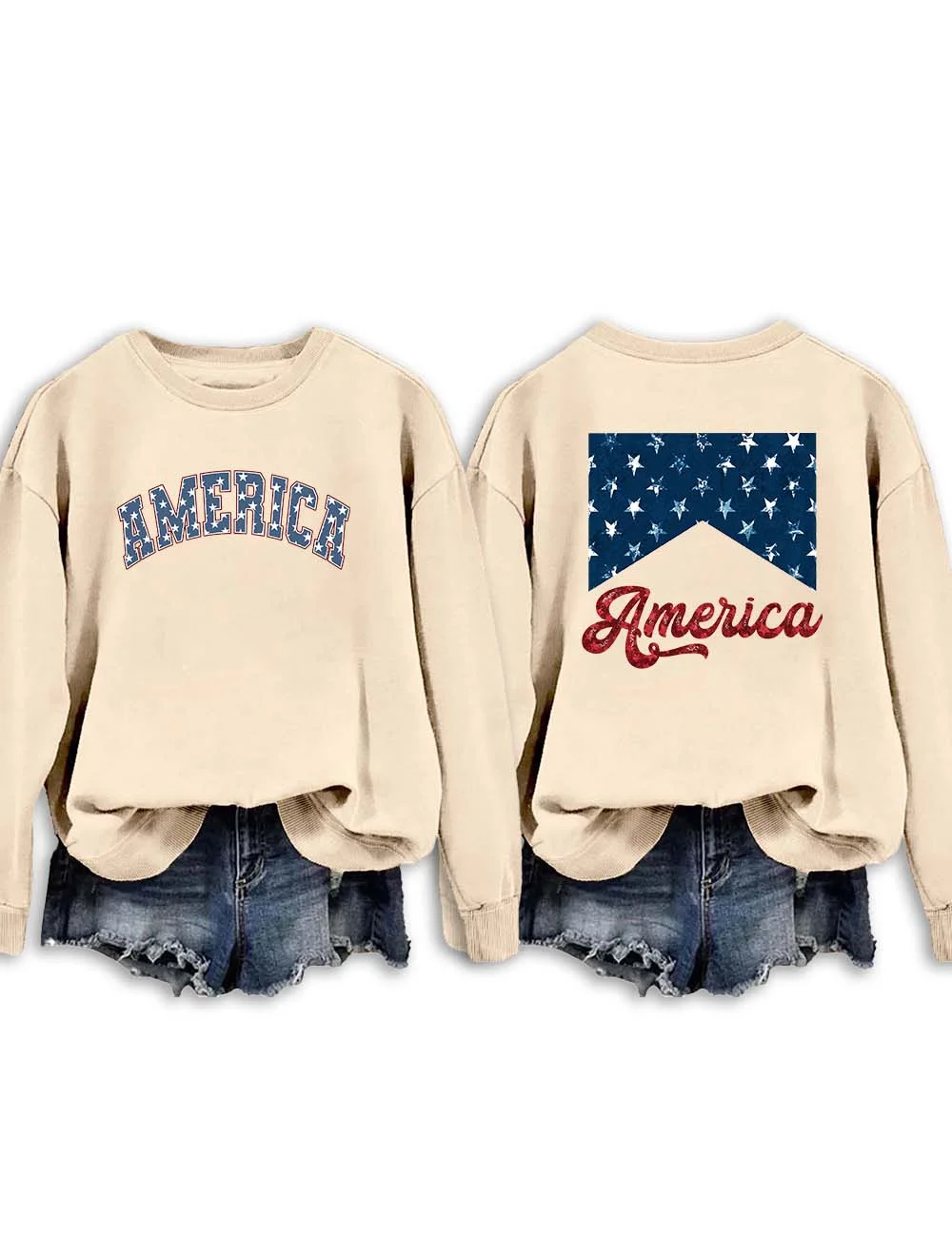 America  Flag Sweatshirt