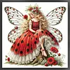 Butterfly Fairy-11CT Stamped Cross Stitch 45*45cm/17.72*17.72in