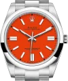 Rolex 124300 Oyster-Perpetual Coral Red - New