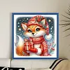 Christmas Fox-11CT Stamped Cross Stitch 40*40cm/15.75*15.75in tapestrymarket