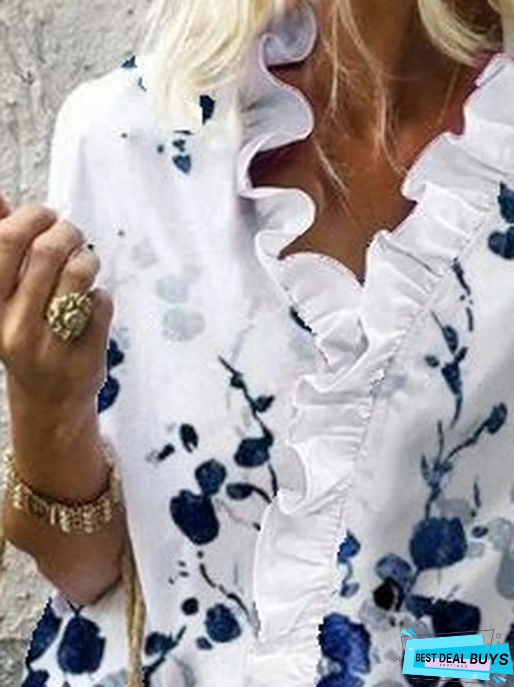 Casual Cotton Long Sleeve Shift Tops