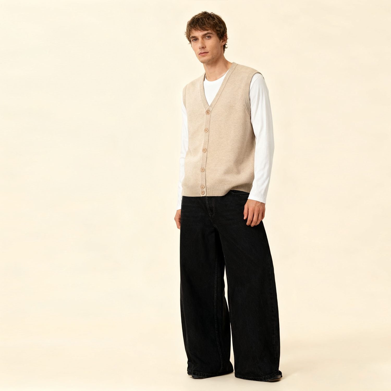 Men's Cashmere Vest Comfort ＆ Luxe REAL SILK LIFE