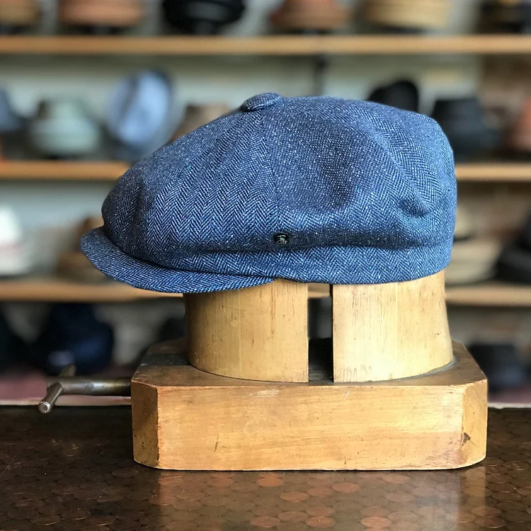 Silk Herringbone Newsboy