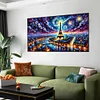 (70*40cm)Eiffel Tower - Full Round Drill Diamond Painting