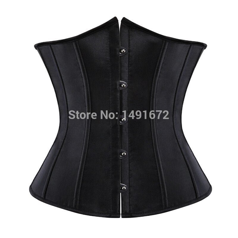 Underbust Corset Bustier Corsets Women Plus Size Korset Push Up Waist Slimming Cincher Sexy Boned Corselet Top Solid Pink Green