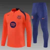 Barcelona 25-26 1/4 Zip Tracksuit Player Version T90- Orange Chandal