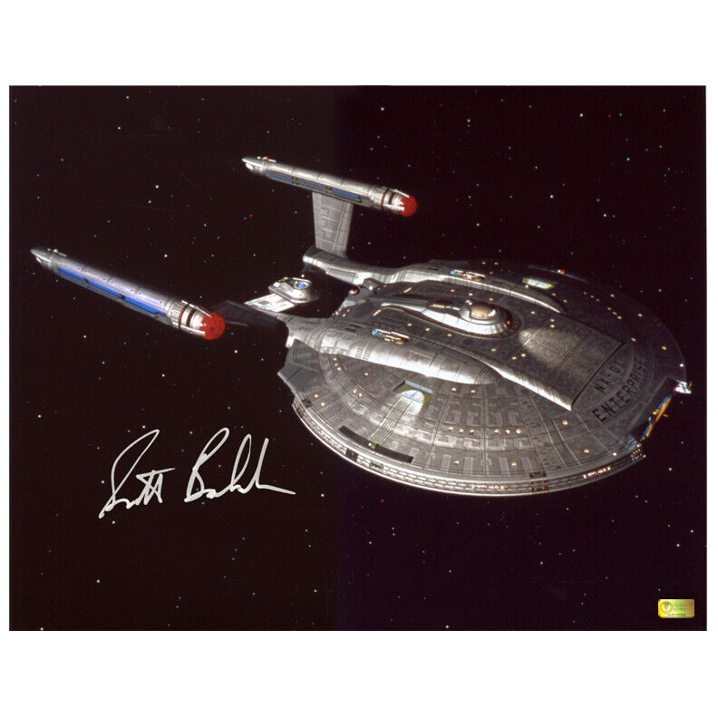 Scott Bakula Autographed Star Trek Enterprise NX-01 11x14 Photo Poster painting