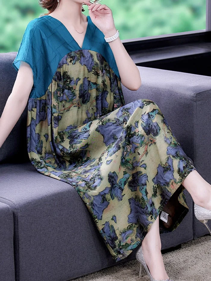 Elegant Fashion Print Dress