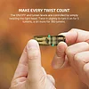 i18 Brass USB-C Rechargeable Keychain Flashlight 180 Lumen Mini Waterproof Strong Light Emergency Durable Key Flashlight