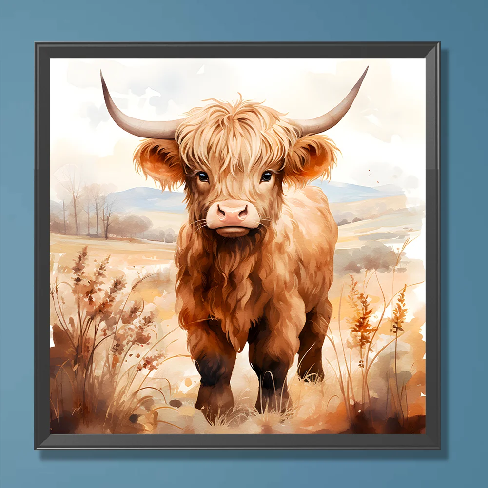 Diamond Painting - Full Round Drill - Highland Yak(Canvas|30*30cm)