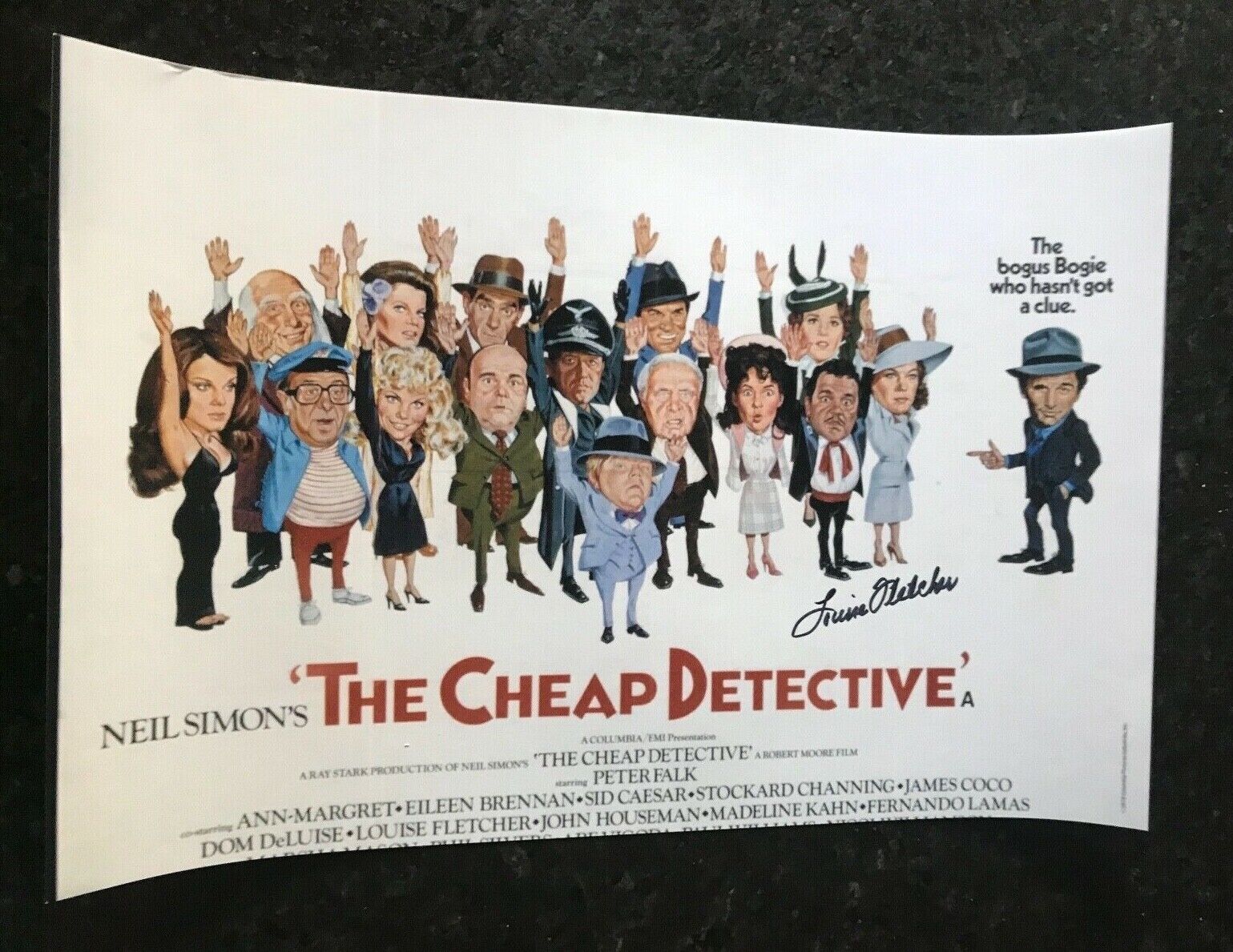 * LOUISE FLETCHER * signed autographed 12x18 poster * THE CHEAP DETECTIVE * 1