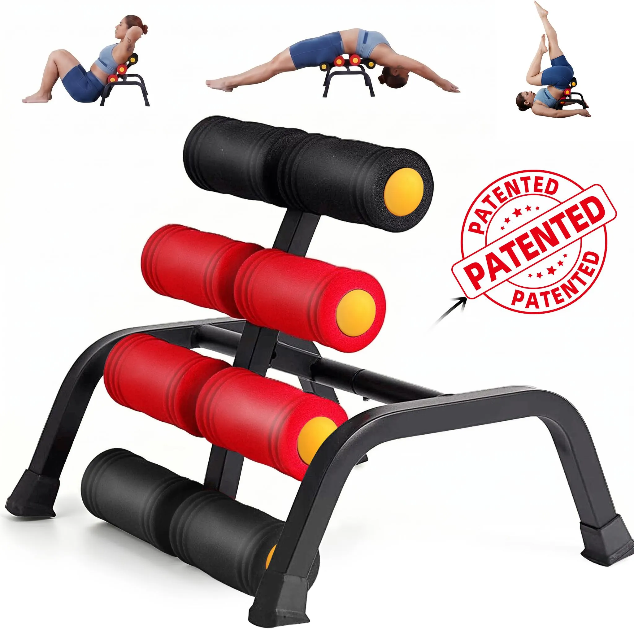 Magic BB Mini inversion Table,Glutes Trainer Machine, Waist & Back Exercise machine  for Lower Back, Strength Training Inversion Machine for RelaxationFoam Rollers Summervibes