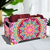 5D DIY Diamond Painting Decorative Storage Box Wood Storage Clutch (Mandala)