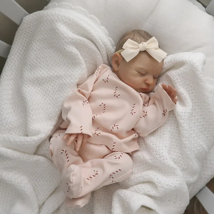 20" Lifelike Reborn Girl Baby Painted Hair Doll Leziona with Heartbeat💖 & Sound🔊：Realistic Reborn Baby Dolls By Rsgdolls®