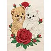 Diamond Painting-DIY Special Shaped Drill Pearl Painting Loving Puppy(30x40cm)