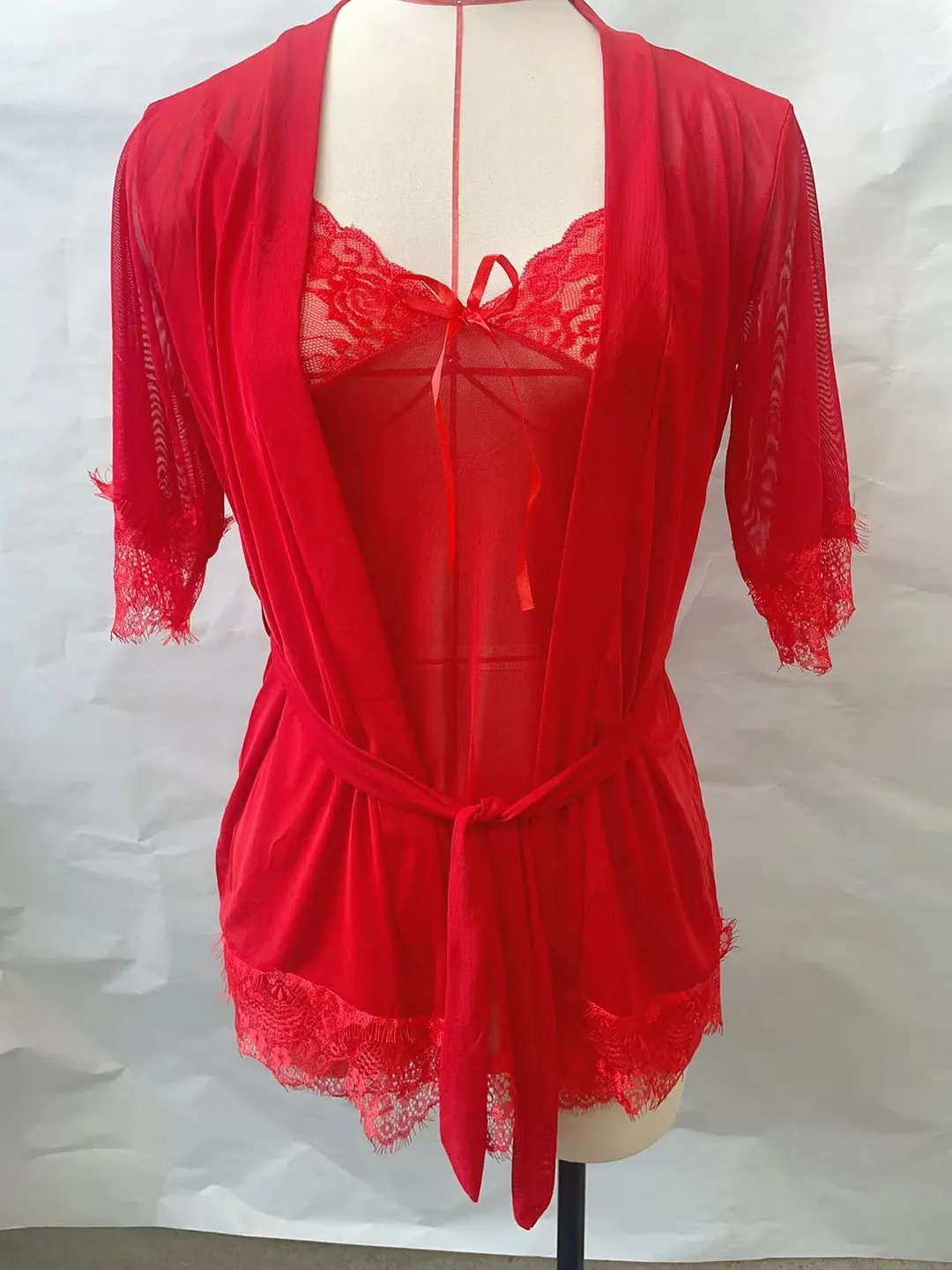 Churchf Tiffin Lingerie Autumn New Sexy Mesh Yarn Perspective Lace Hot Pure Teasing Slings Aja Syringe Suit