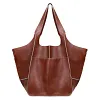 Sac fourre-tout en cuir surdimensionn&eacute;