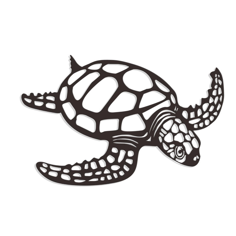 Artistic Turtle Metal Pendant Wall Art