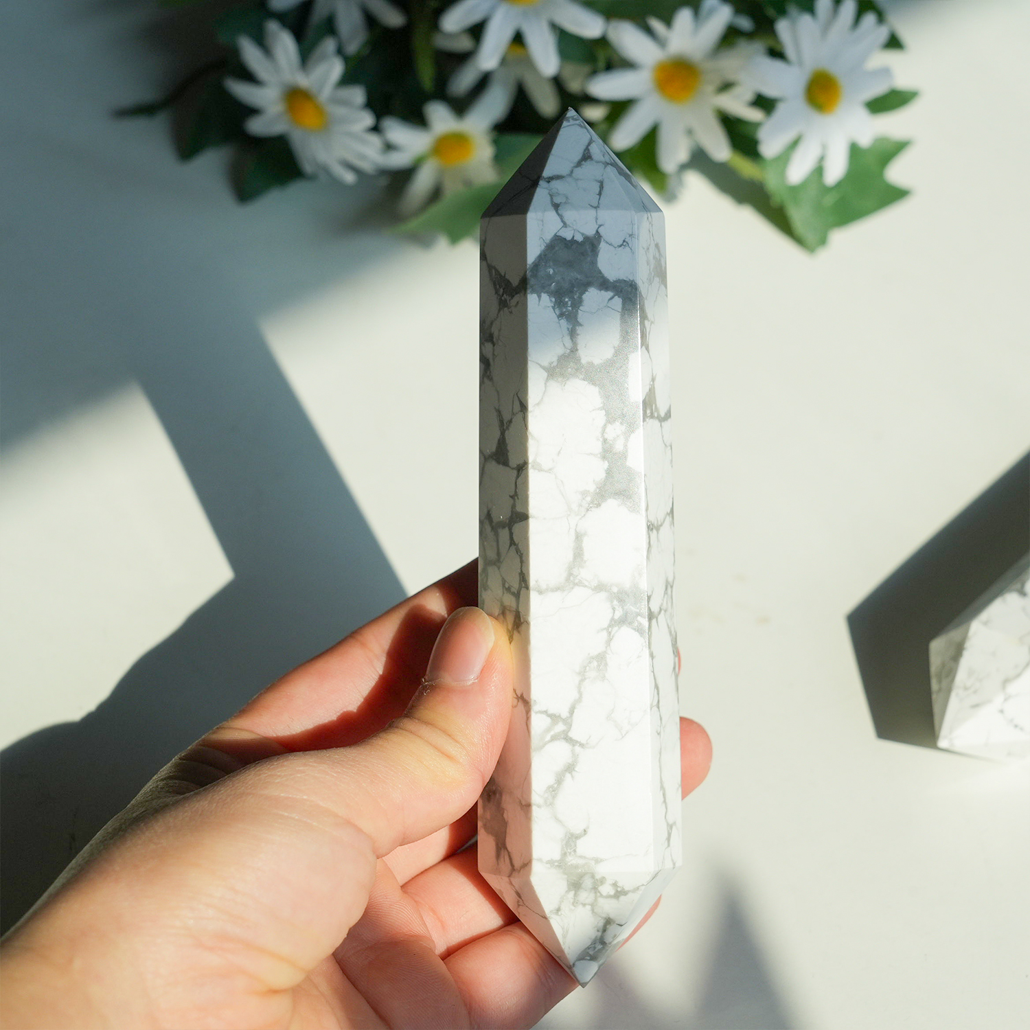 Howlite Double Point