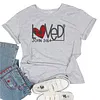 Loved John 3:16 Plaid Heart Women Tee Shirt