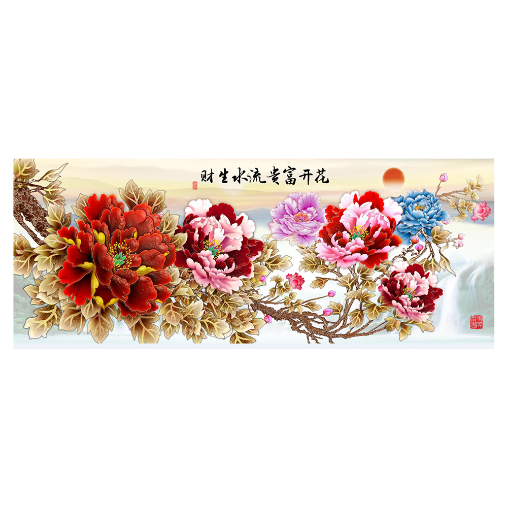 

Flower - 11CT Stamped Cross Stitch - 120*50CM, 501 Original