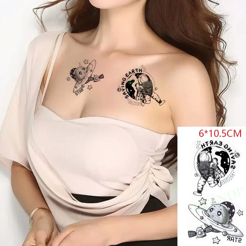 Waterproof Temporary Tattoo fox wolf wolves whale owl geometric animal tatto flash tatoo fake tattoos for girl women man kid 7