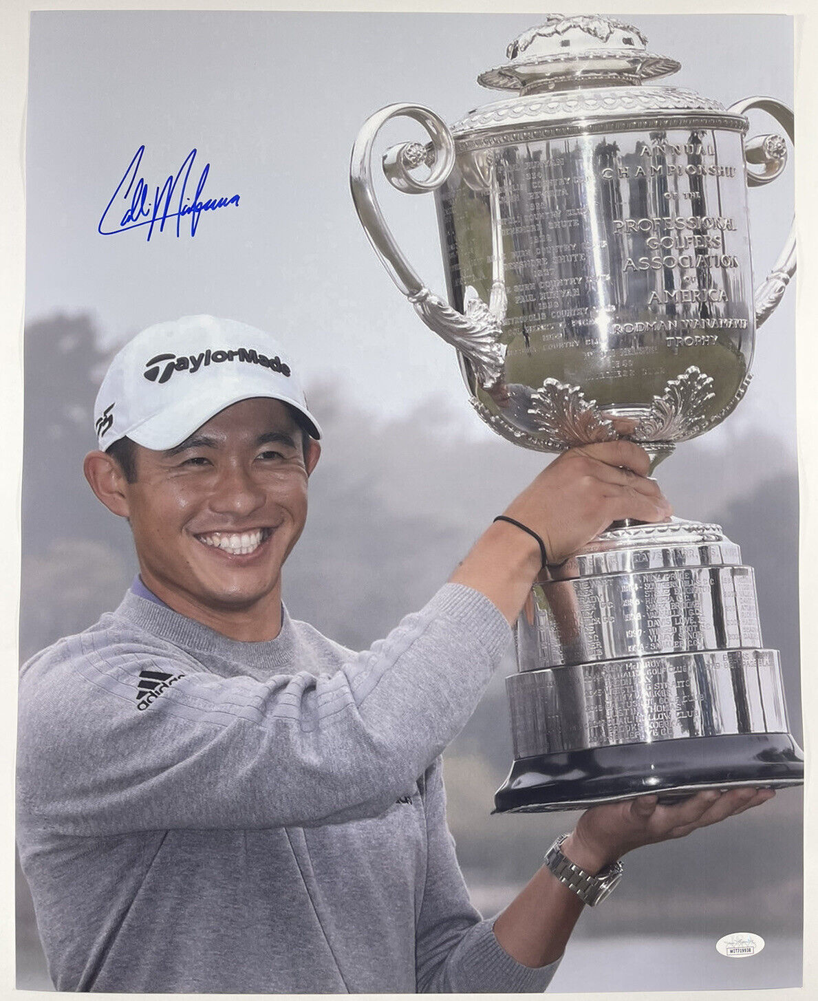 COLLIN MORIKAWA SIGNED PGA CHAMPIONSHIP 16x20 Photo Poster painting AUTHENTIC JSA COA #WIT719938